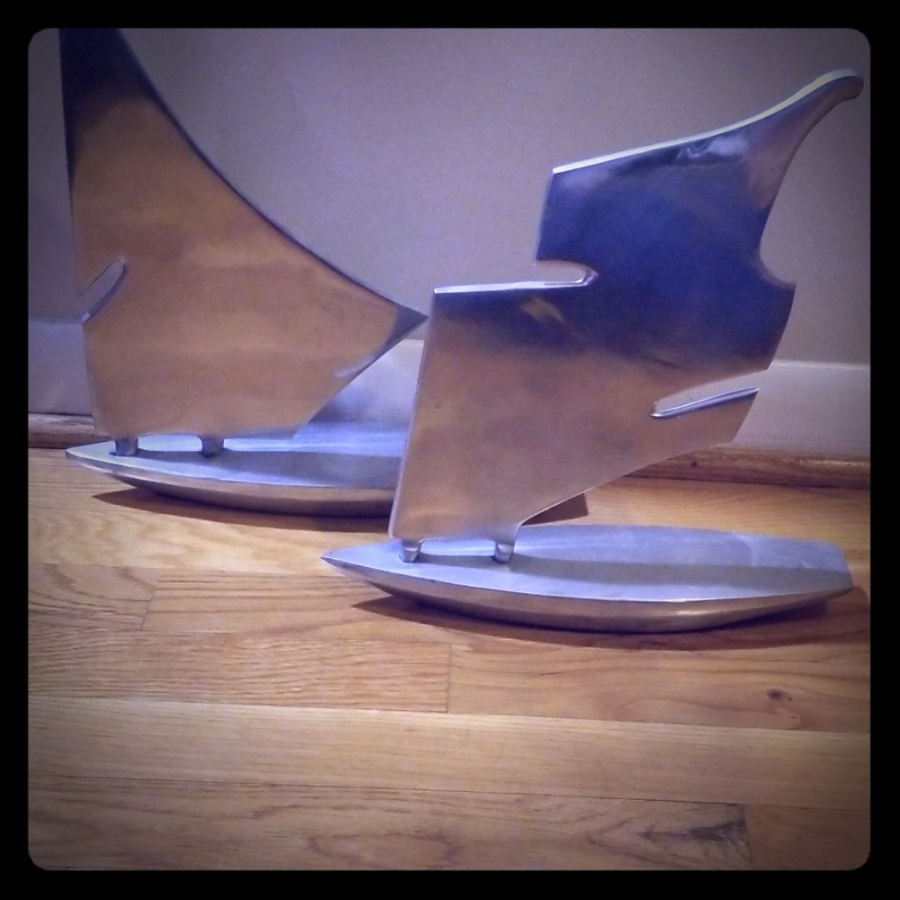 Sailboats statue for your home.
